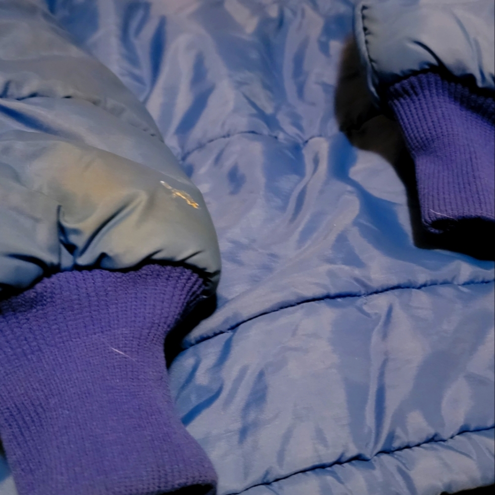 Blue Puffer Jacket - Picture 1 of 8